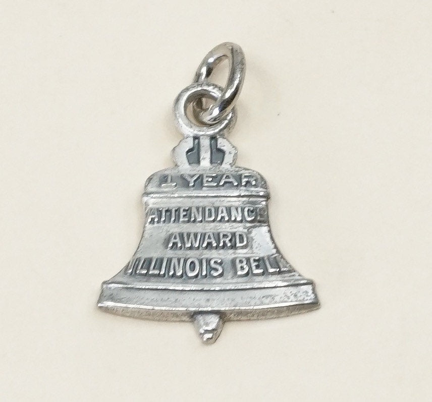 VTG sterling silver handmade pendant, 925 Mexico bell charm