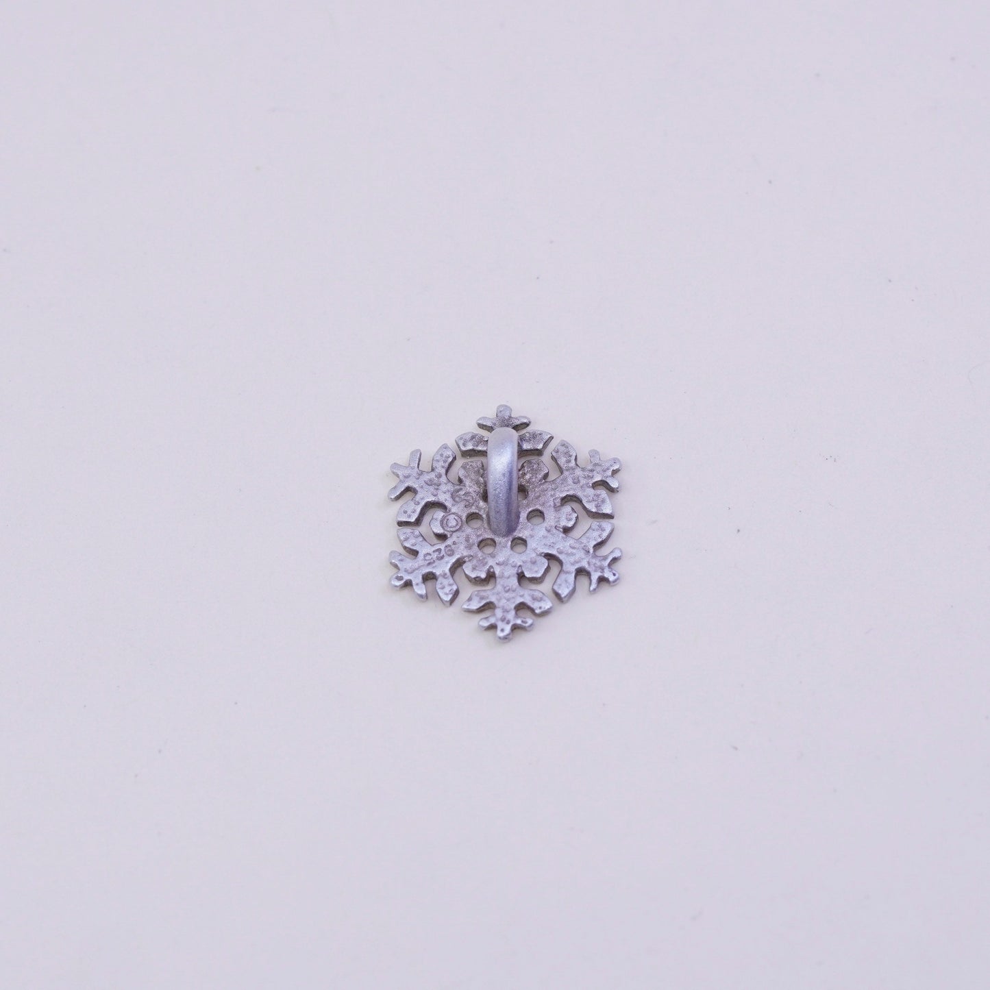 Vintage Shube Sterling 925 silver pendant snowflake