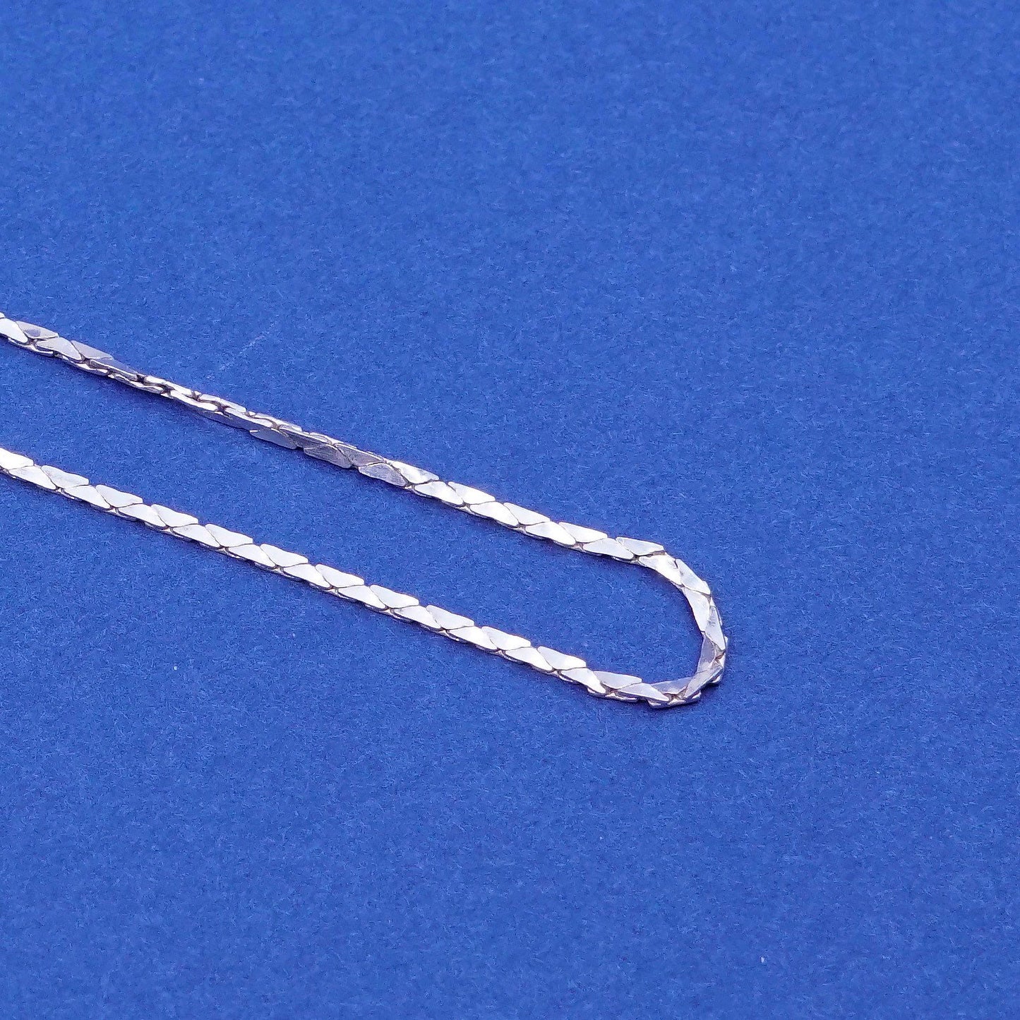 30”, 1.6mm, vintage Sterling silver snake chain, necklace