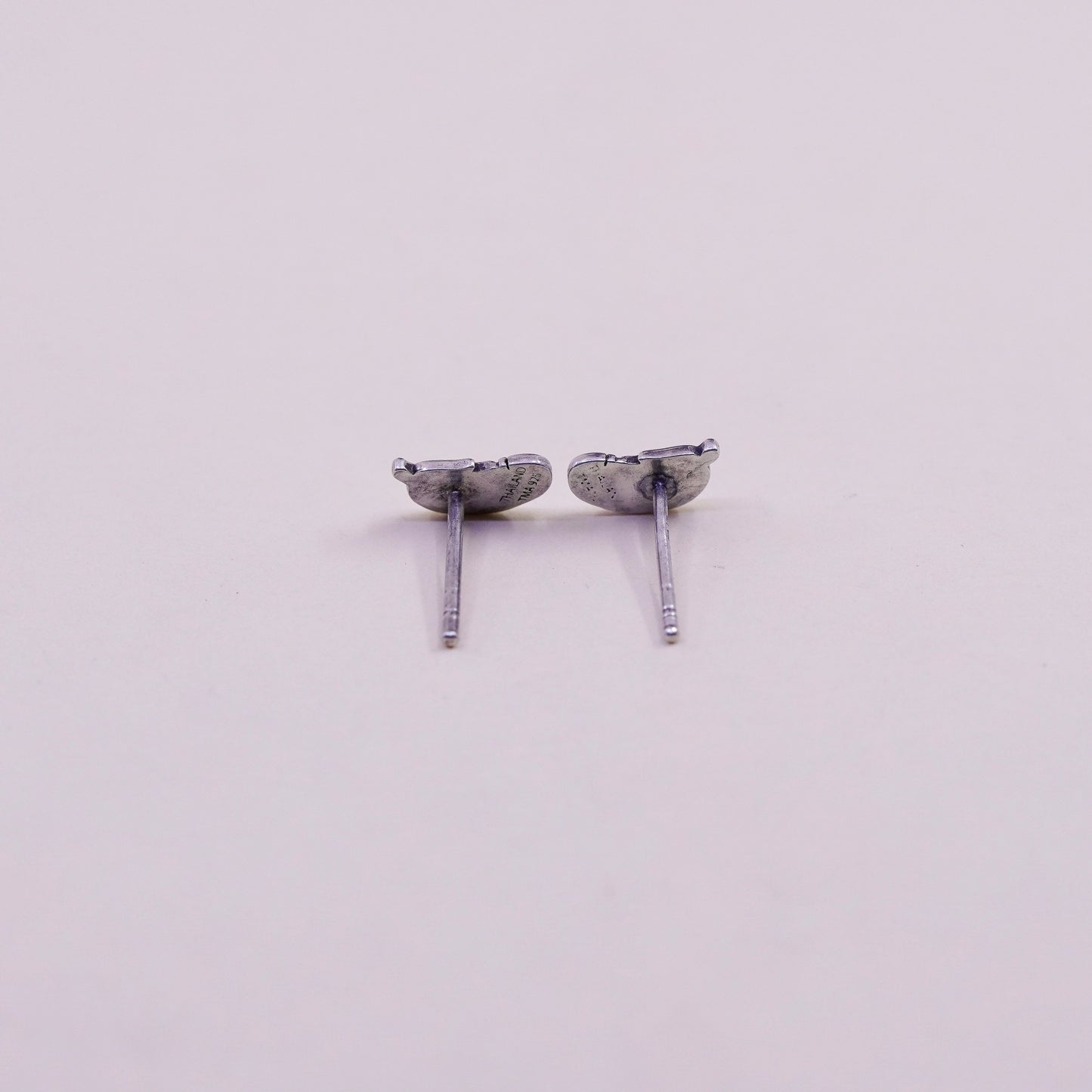 Vintage Sterling silver handmade earrings, southwestern 925 feather studs