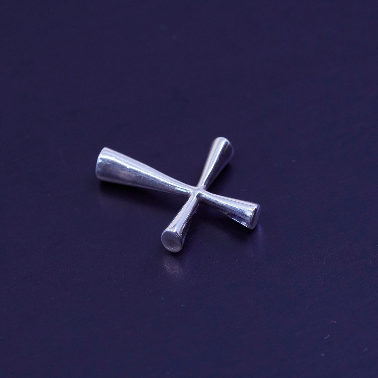 Vintage Kabana sterling 925 silver handmade cross pendant