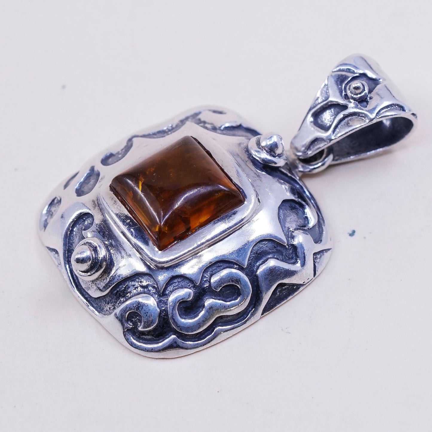 Vintage Silpada S0908 sterling 925 silver handmade bead pendant