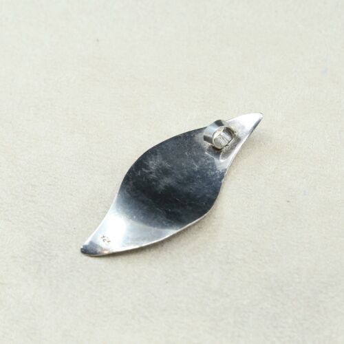 Vintage Sterling Silver Handmade Pendant, simple, minimalist, stamped 925