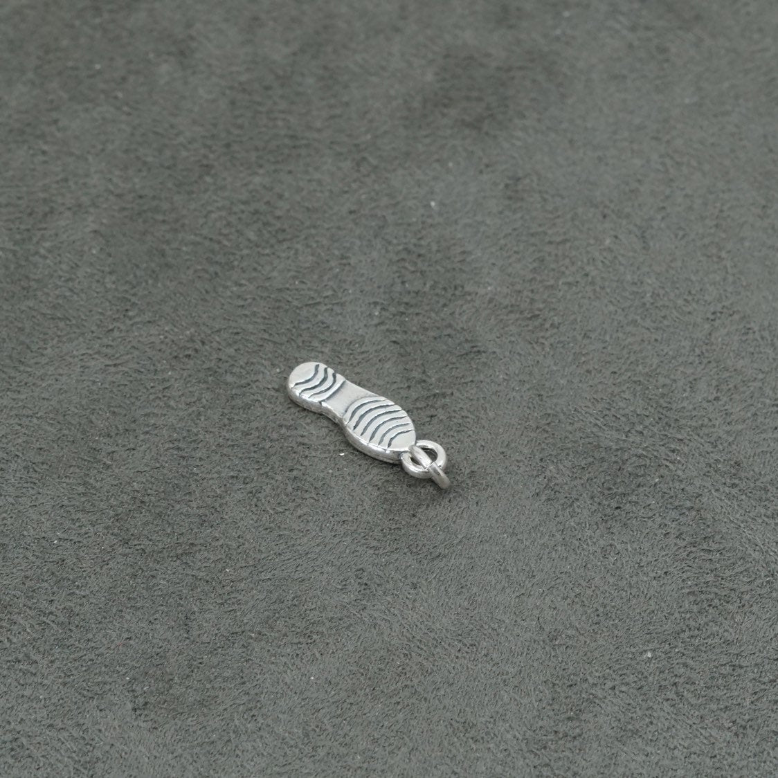 vtg SJC sterling silver handmade pendant, 925 out sole charm