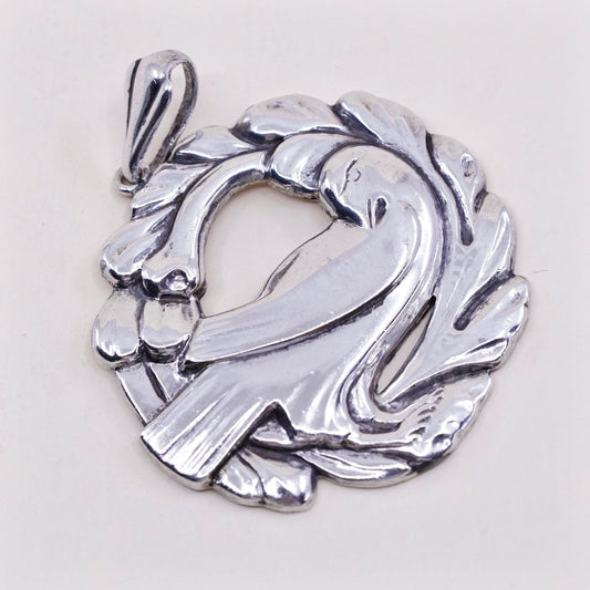 Vintage norseland Sterling 925 Silver handmade Georg Jensen Danish Dove pendant