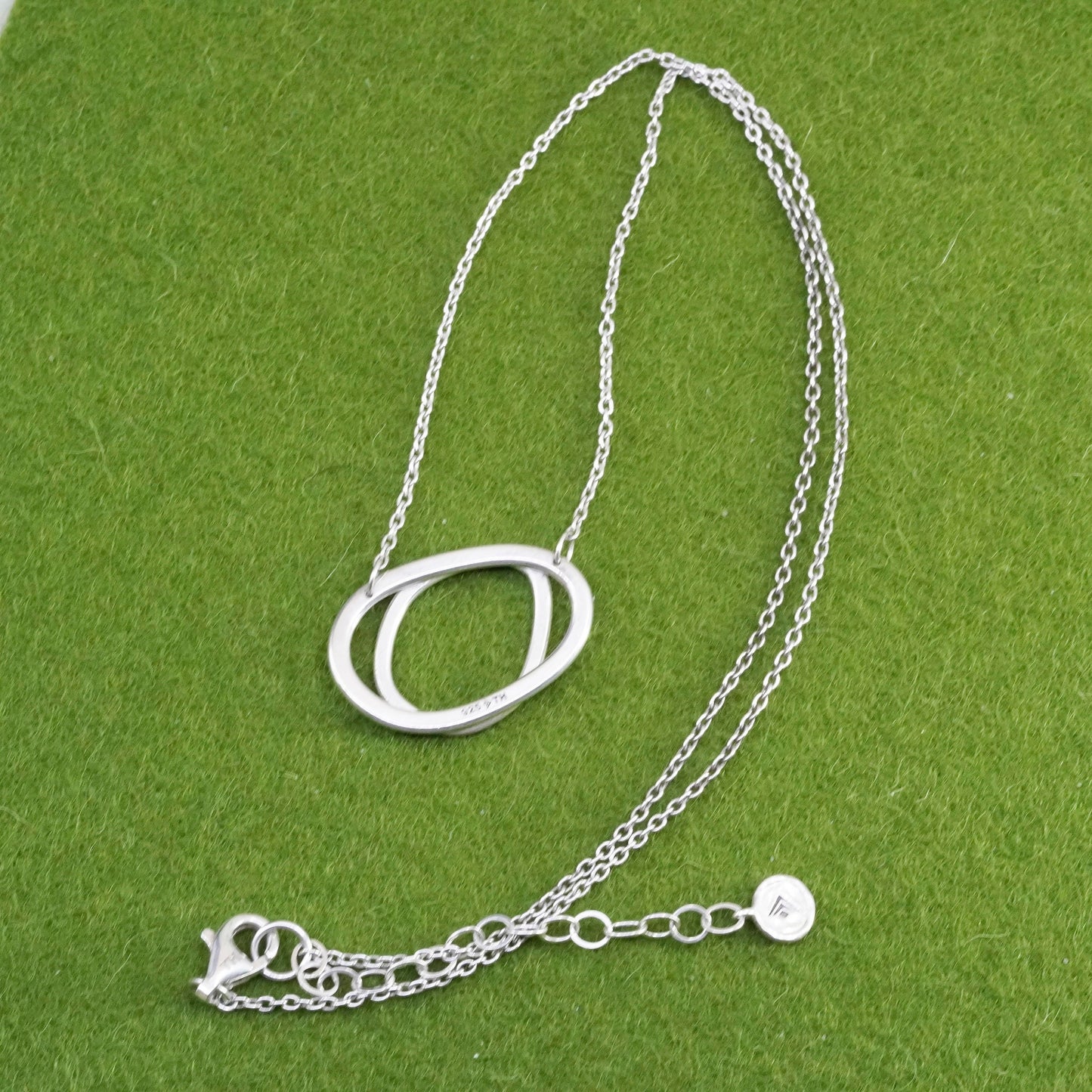 18+2” Silpada N3333 925 Sterling Silver ‘All Around Chic’ Interlocking Necklace