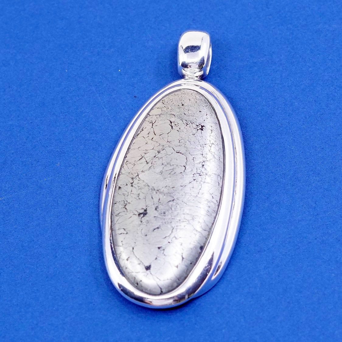 vtg barse Sterling silver handmade, 925 pendant w/ Pyrite, healer’s gold