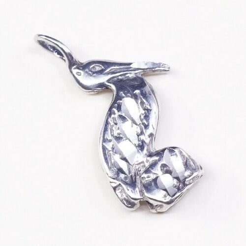 Vintage sterling silver handmade pendant, fine 925 Bird