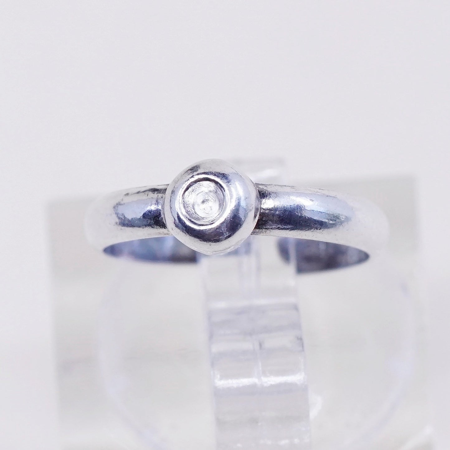 Size 1.5, vintage Sterling silver handmade ring