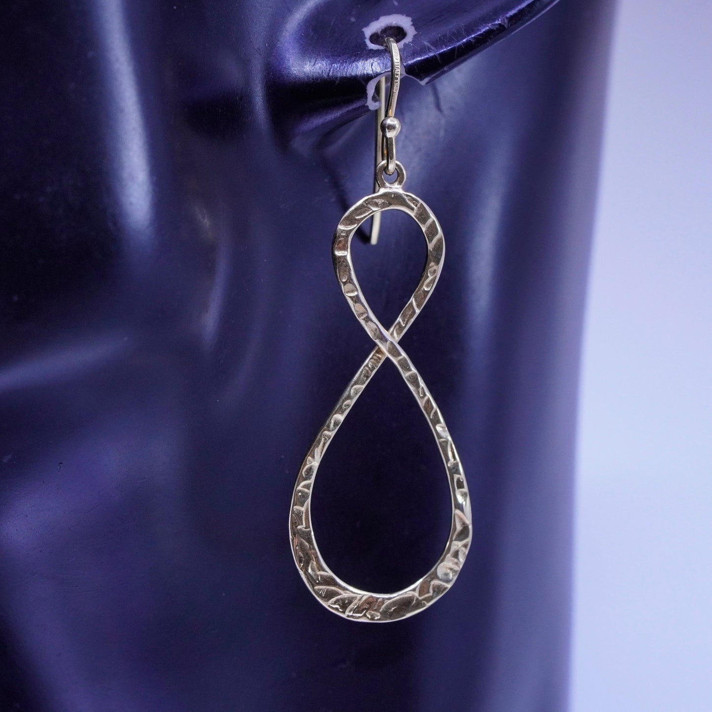 Lirm vermeil gold filled Sterling 925 silver infinity endless loop earrings