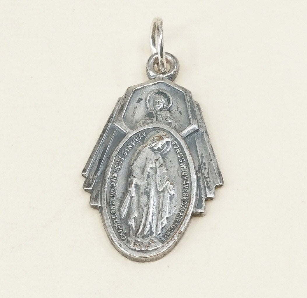 VTG sterling silver cross charm, mexico 925 Christian, Catholic, Jesus