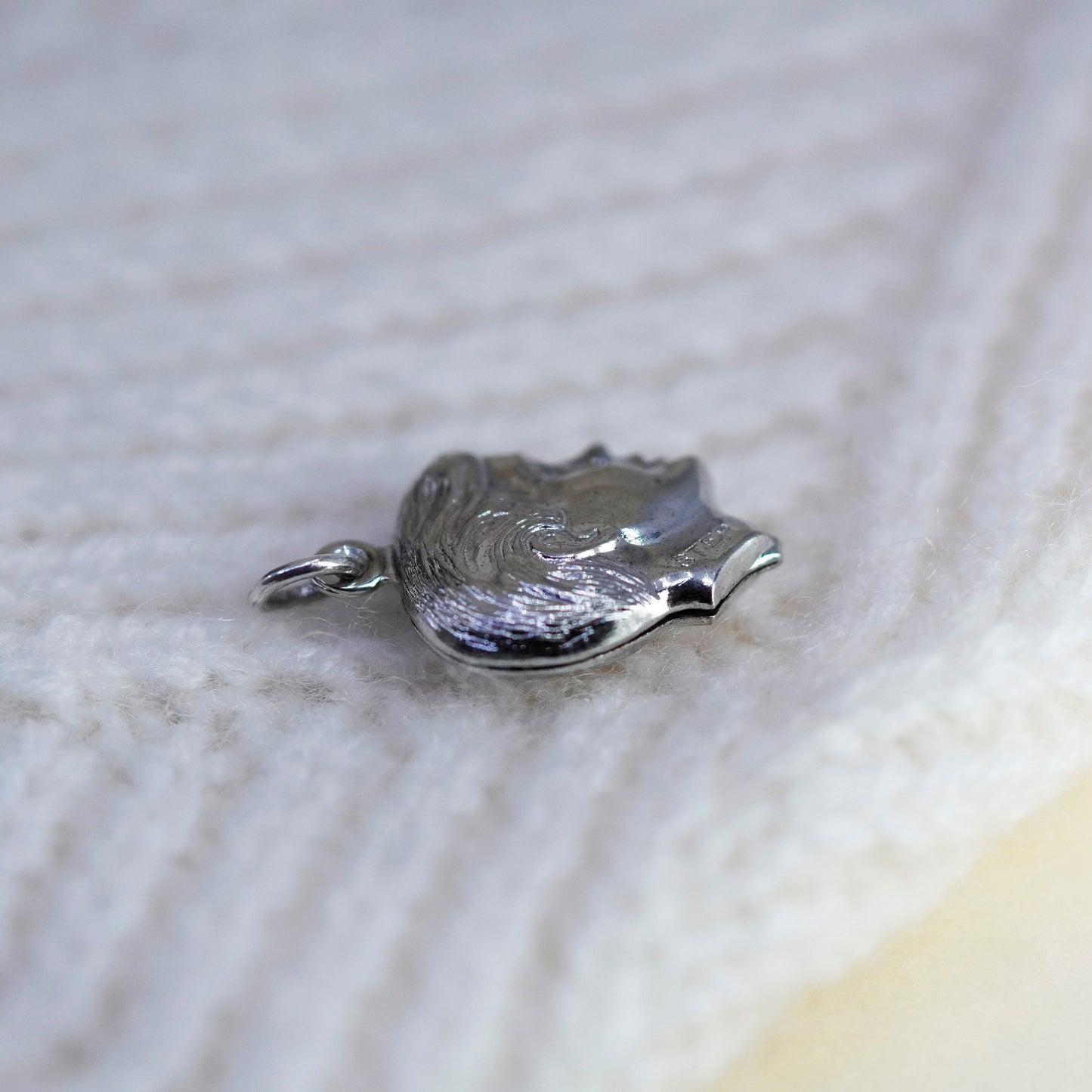 Vintage sterling silver 925 handmade boy charm pendant