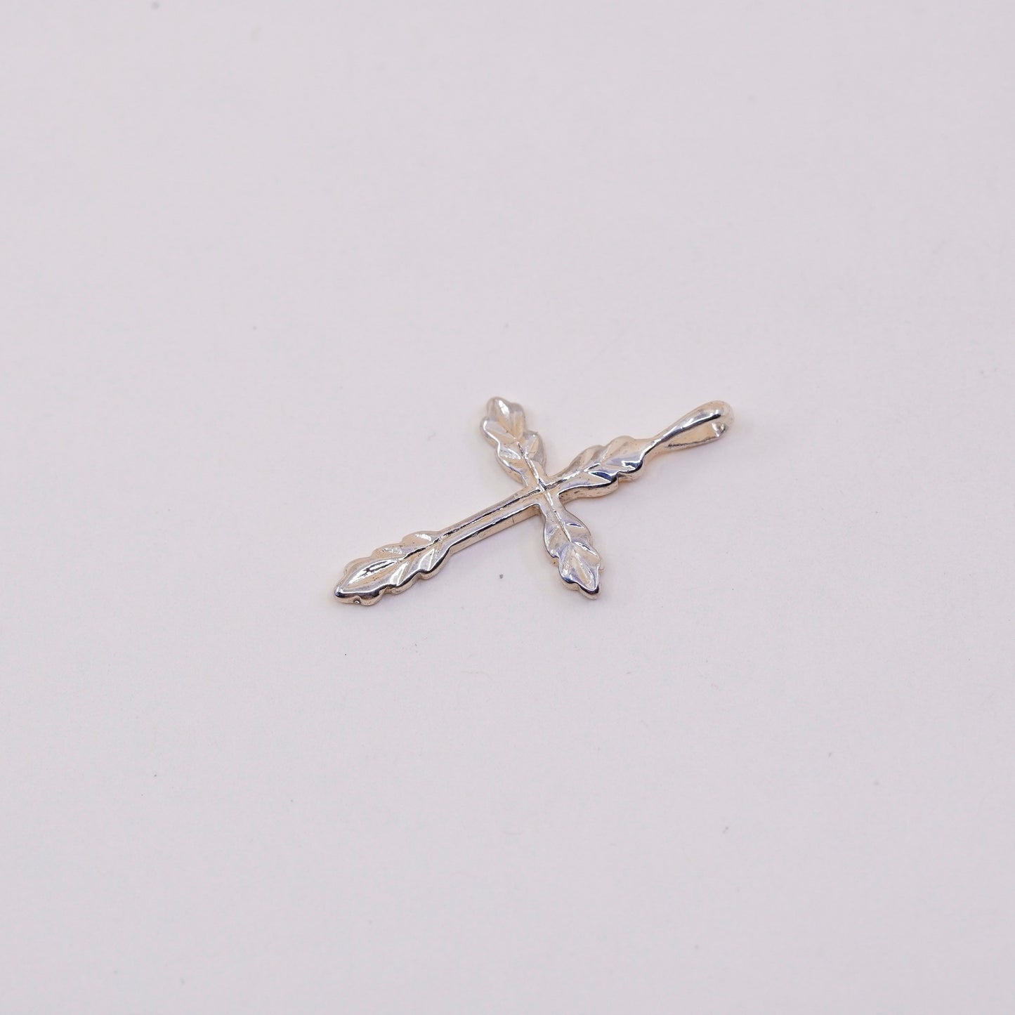 Vermeil Gold over Sterling silver pendant, 925 cross pendant