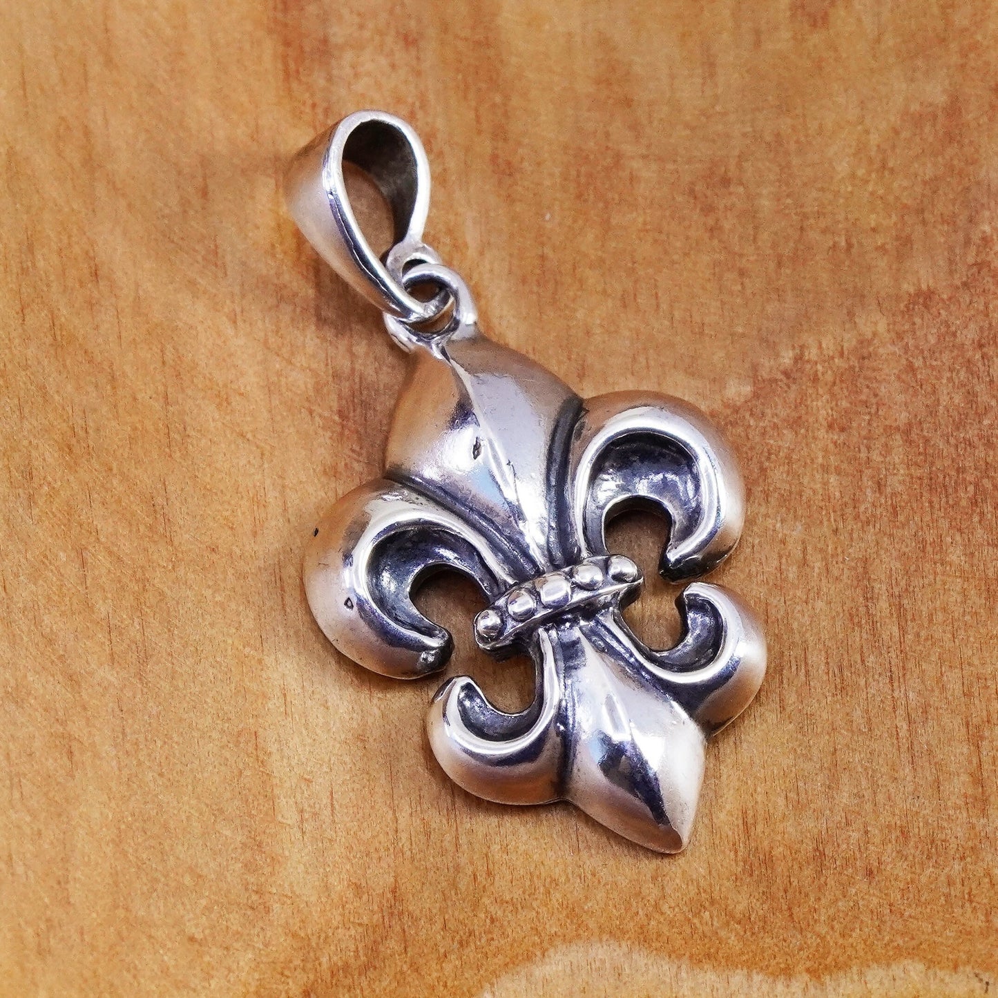 French symbol sterling 925 silver handmade filigree the fleur-de-lis pendant