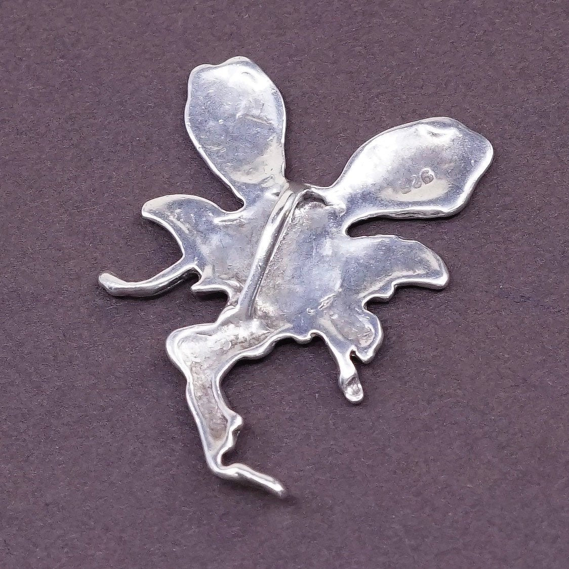 Southwestern Sterling silver handmade pendant, 925 fairy