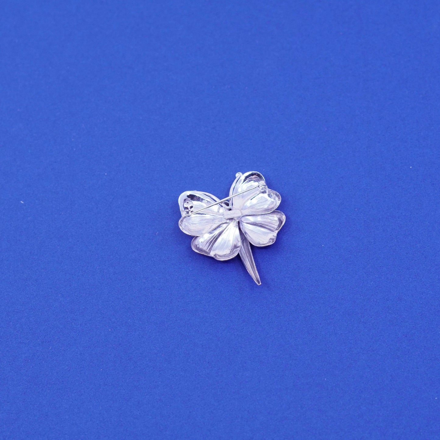 Vintage sterling silver handmade butterfly brooch, 925 pin