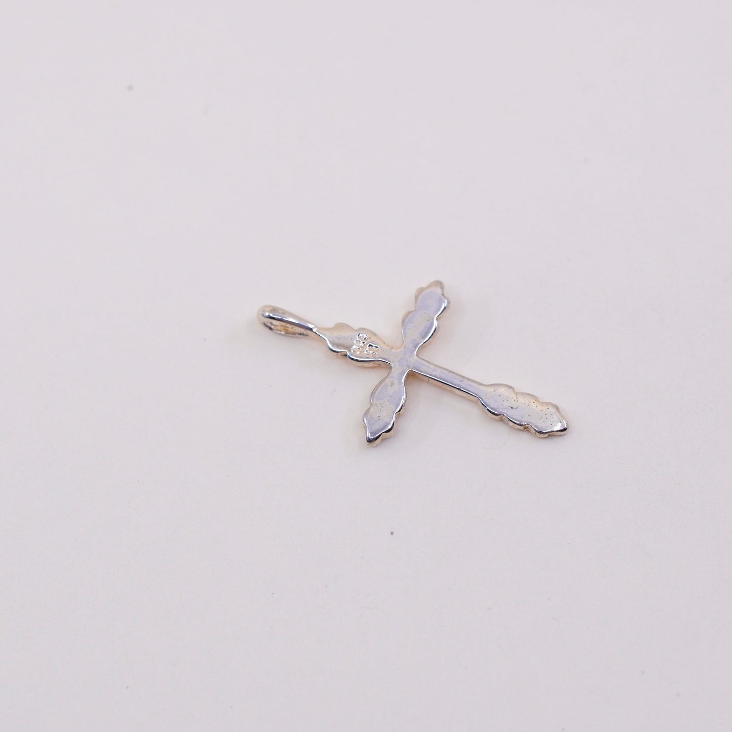 Vermeil Gold over Sterling silver pendant, 925 cross pendant