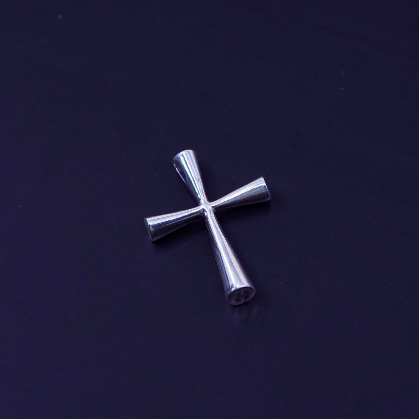 Vintage Kabana sterling 925 silver handmade cross pendant