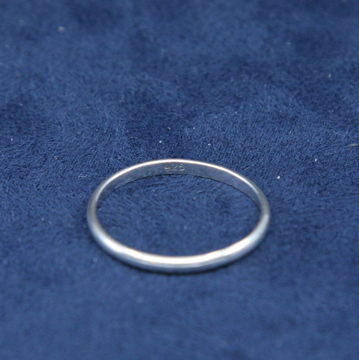 sz 9.25, vtg Sterling silver handmade ring, 925 wedding band, stamped 925