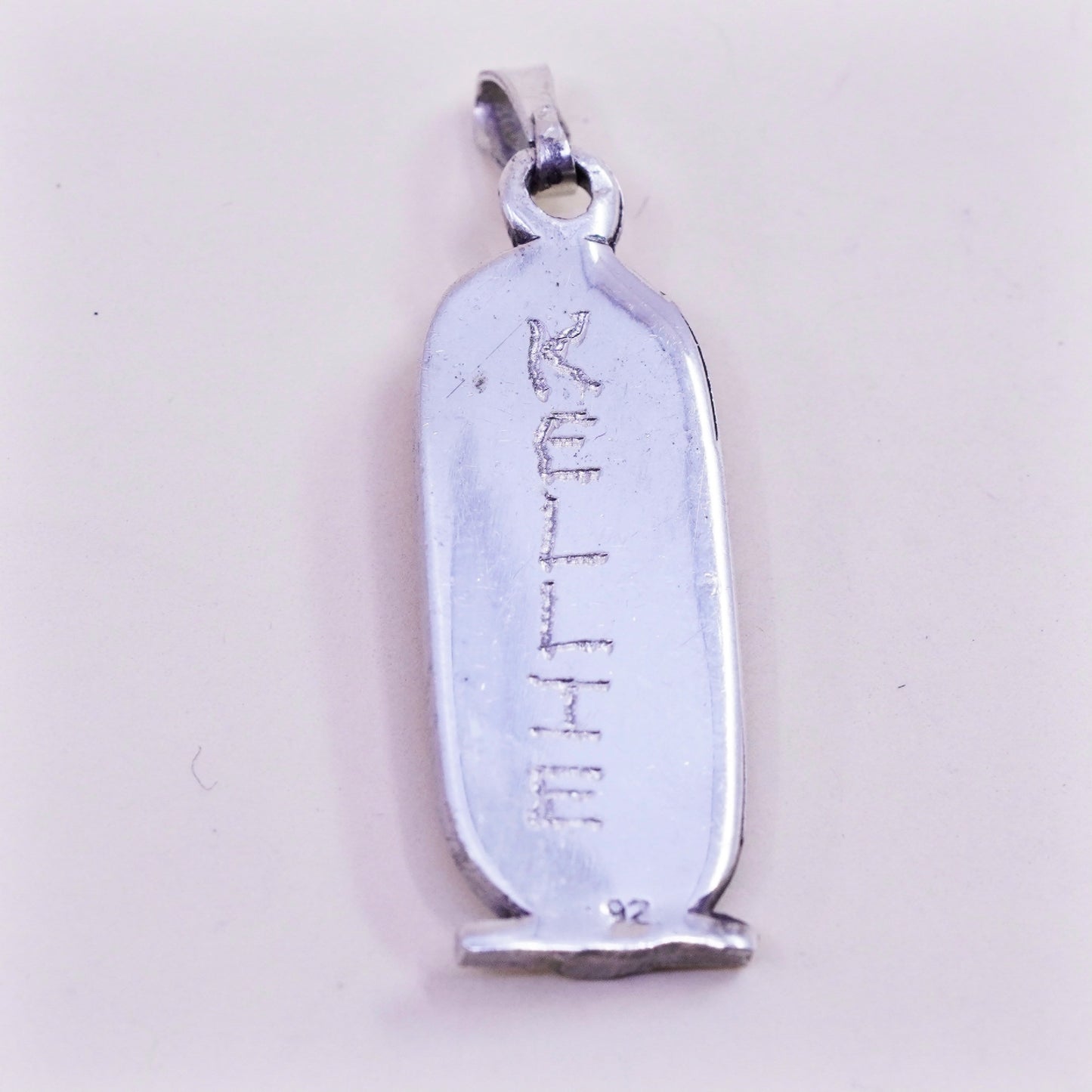 Vintage Sterling silver handmade pendant, 925 name “Kellie” charm