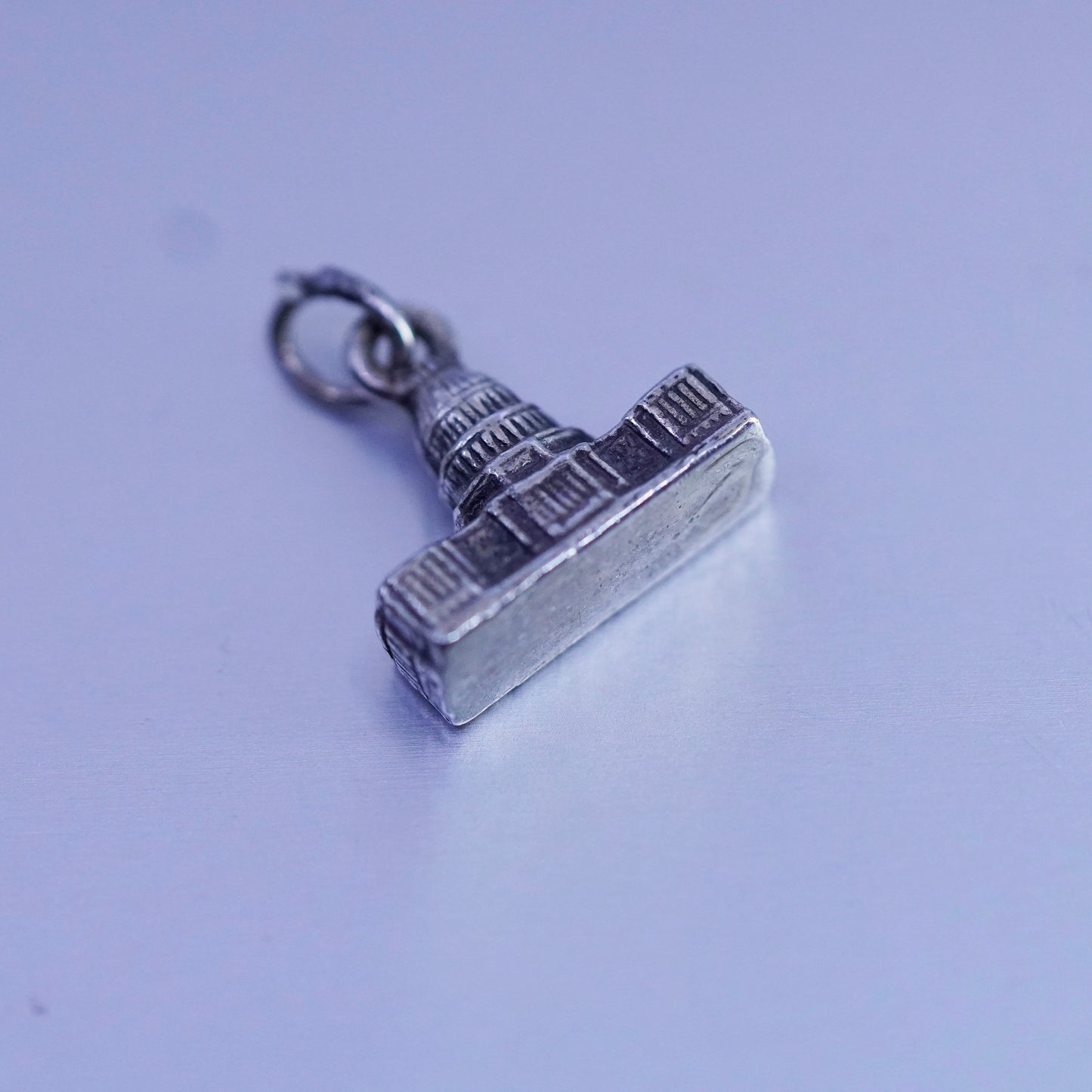 Vintage sterling 925 silver White House charm pendant