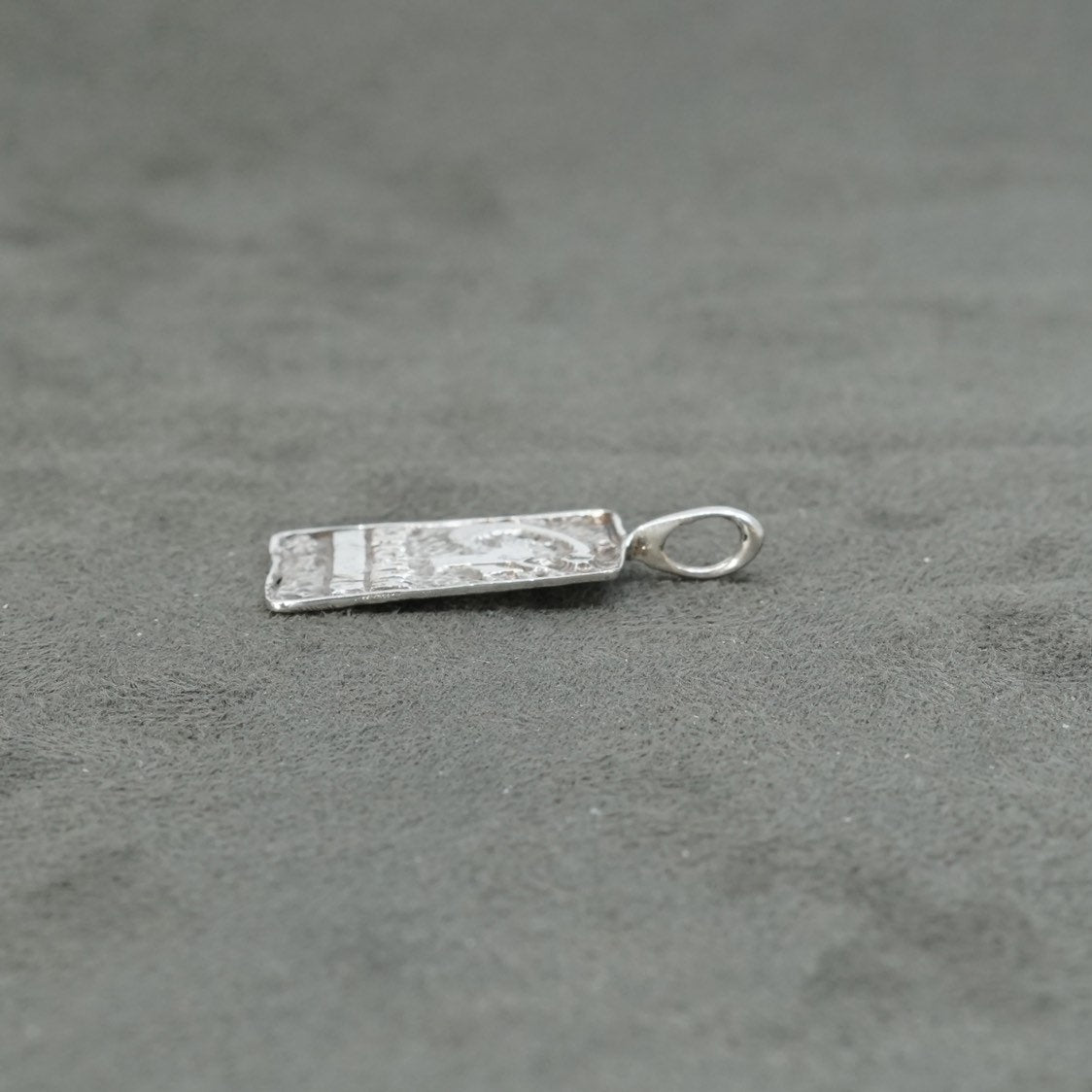 vtg Sterling silver handmade pendant, 925 brigham charm