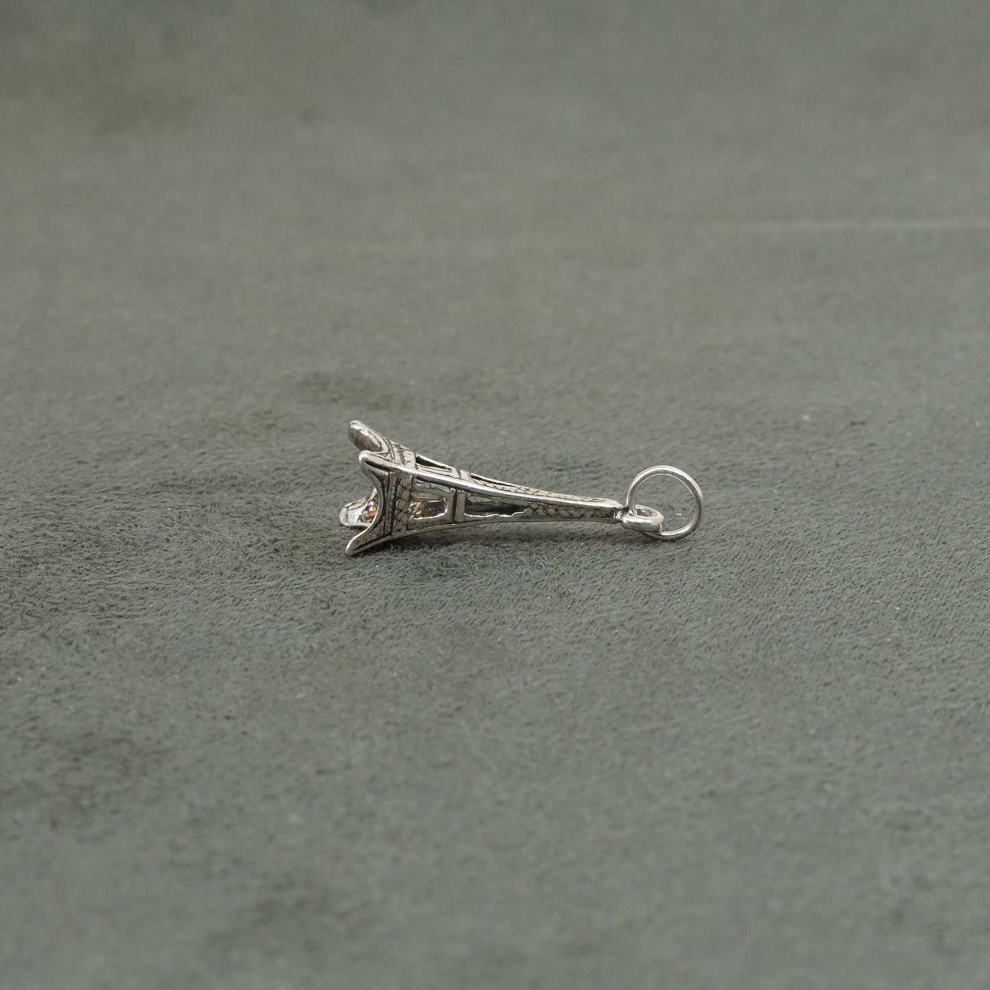 sterling silver handmade tower charm, 925 pendant, Paris tower, Tokyo tower