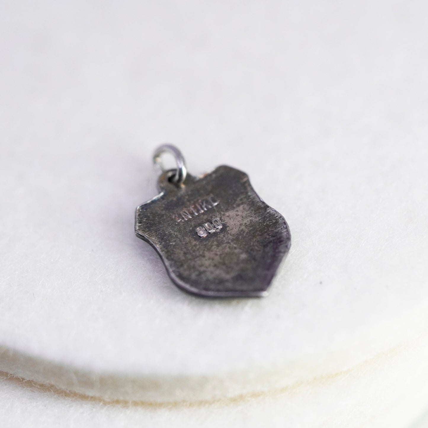 Vintage Souvenir Charm 800 Silver Lugano Switzerland