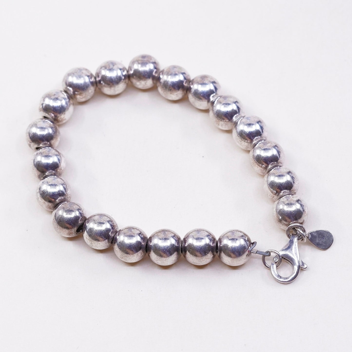 6.75” VTG Silpada 925 Sterling Silver Ball Bead “Rich Abundance” Bracelet B2414