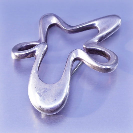 Designer Georg Jensen Sterling 925 Silver Henning Koppel Splash Brooch No 321