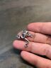 Vintage Sterling Silver Frog Pendant, Solid 925 Silver Charm