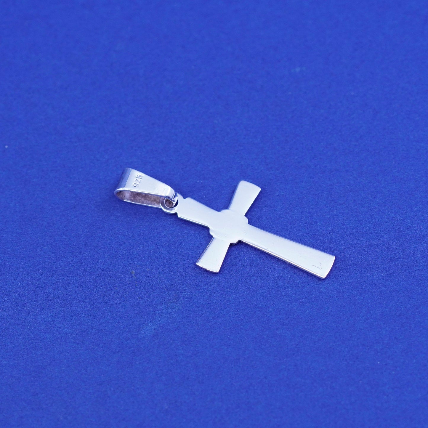 Vintage Sterling silver handmade pendant, 925 cross