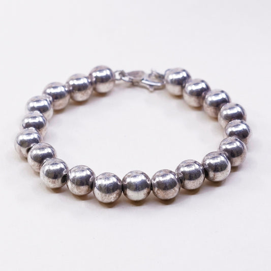 6.75” VTG Silpada 925 Sterling Silver Ball Bead “Rich Abundance” Bracelet B2414