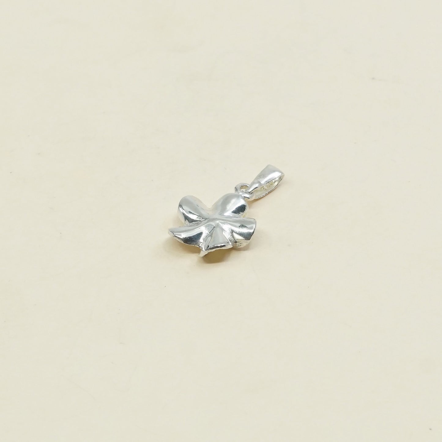 Vintage Sterling silver handmade pendant, 925 flower