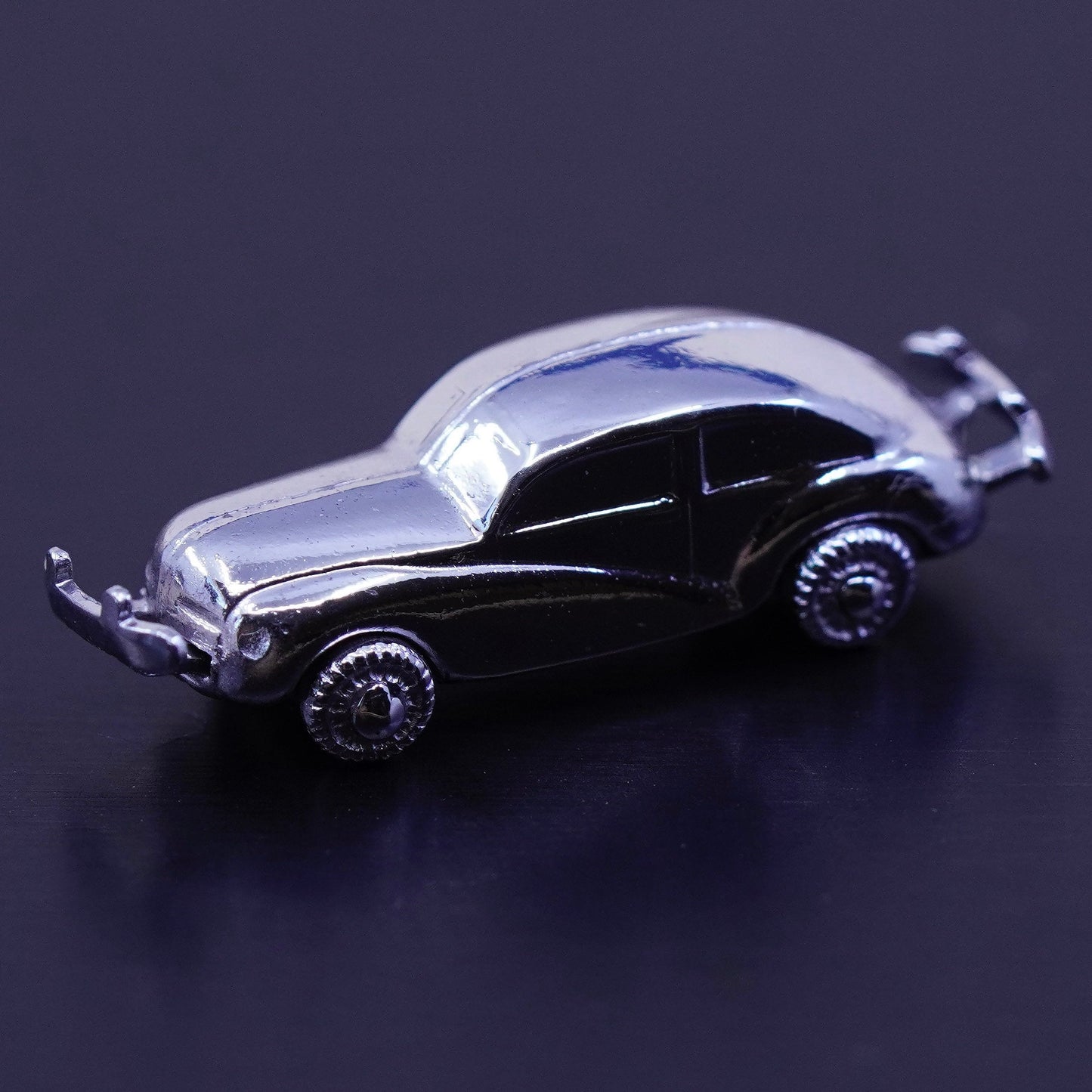 Antique Sterling silver handmade charm, 925 old fashion car