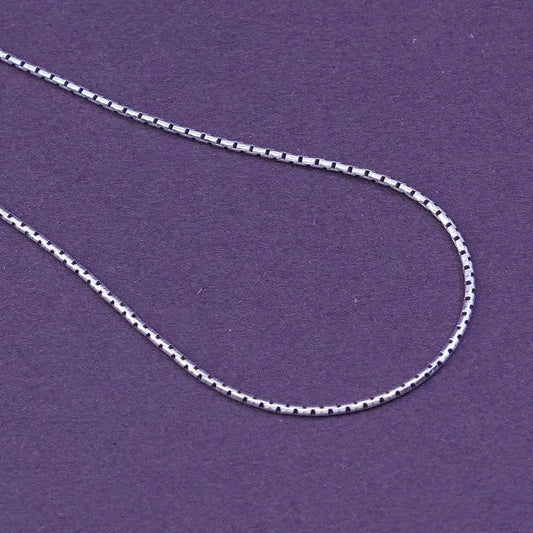 18”, 1mm, vintage Israel PZ Sterling silver necklace, 925 snake chain