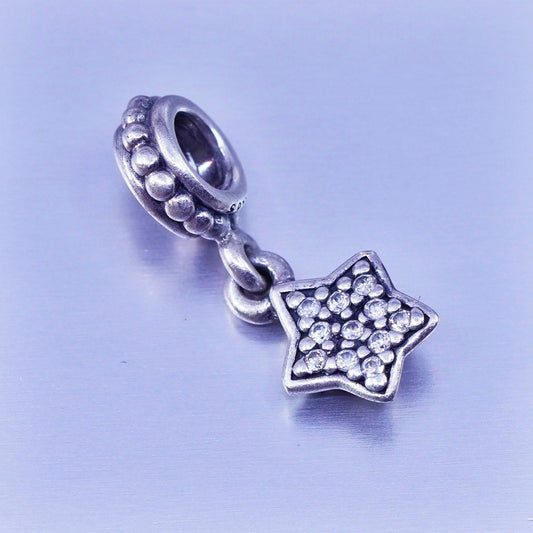 Antique ALE Sterling silver handmade 925 star charm pendant