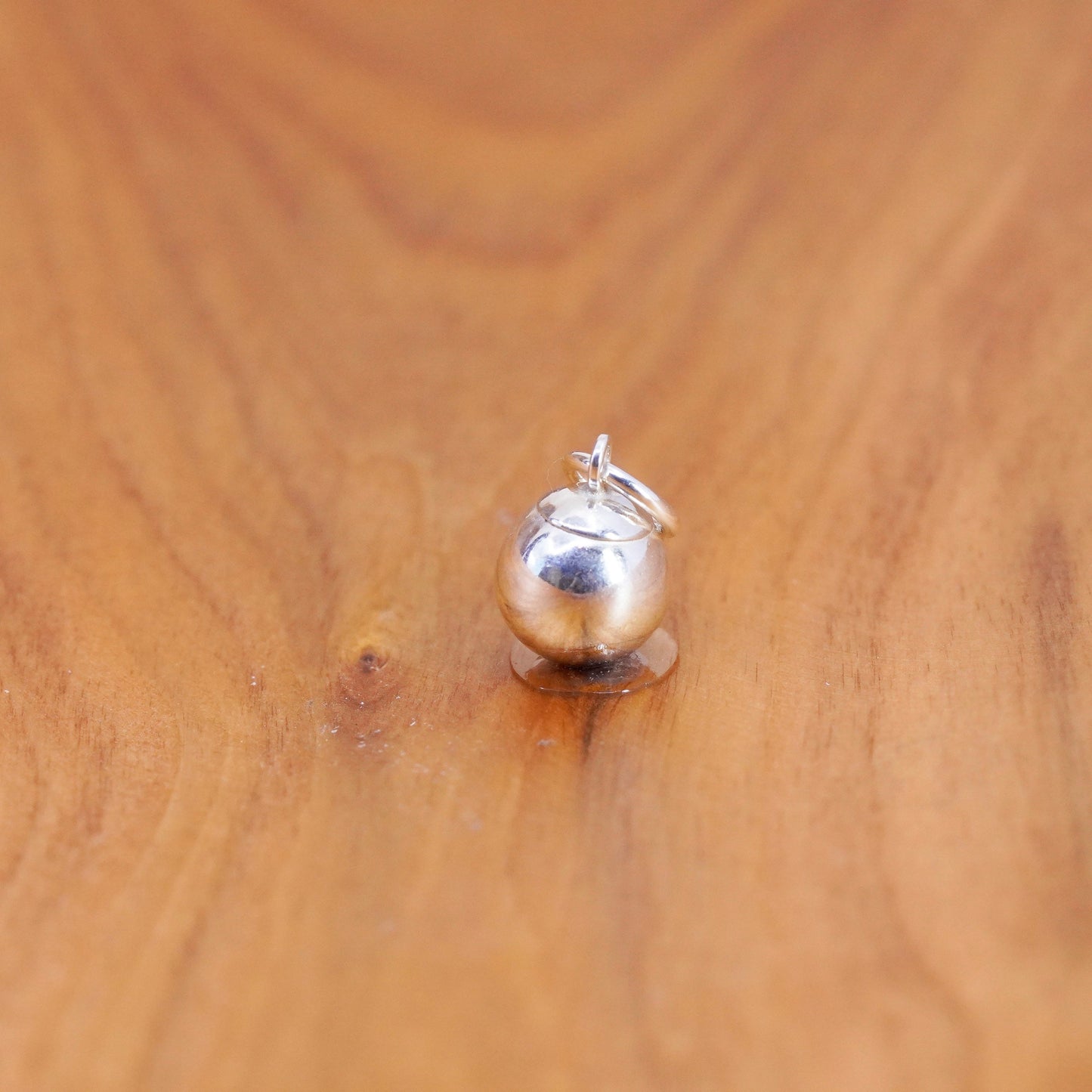 Vintage Sterling silver handmade pendant, 925 bead charm