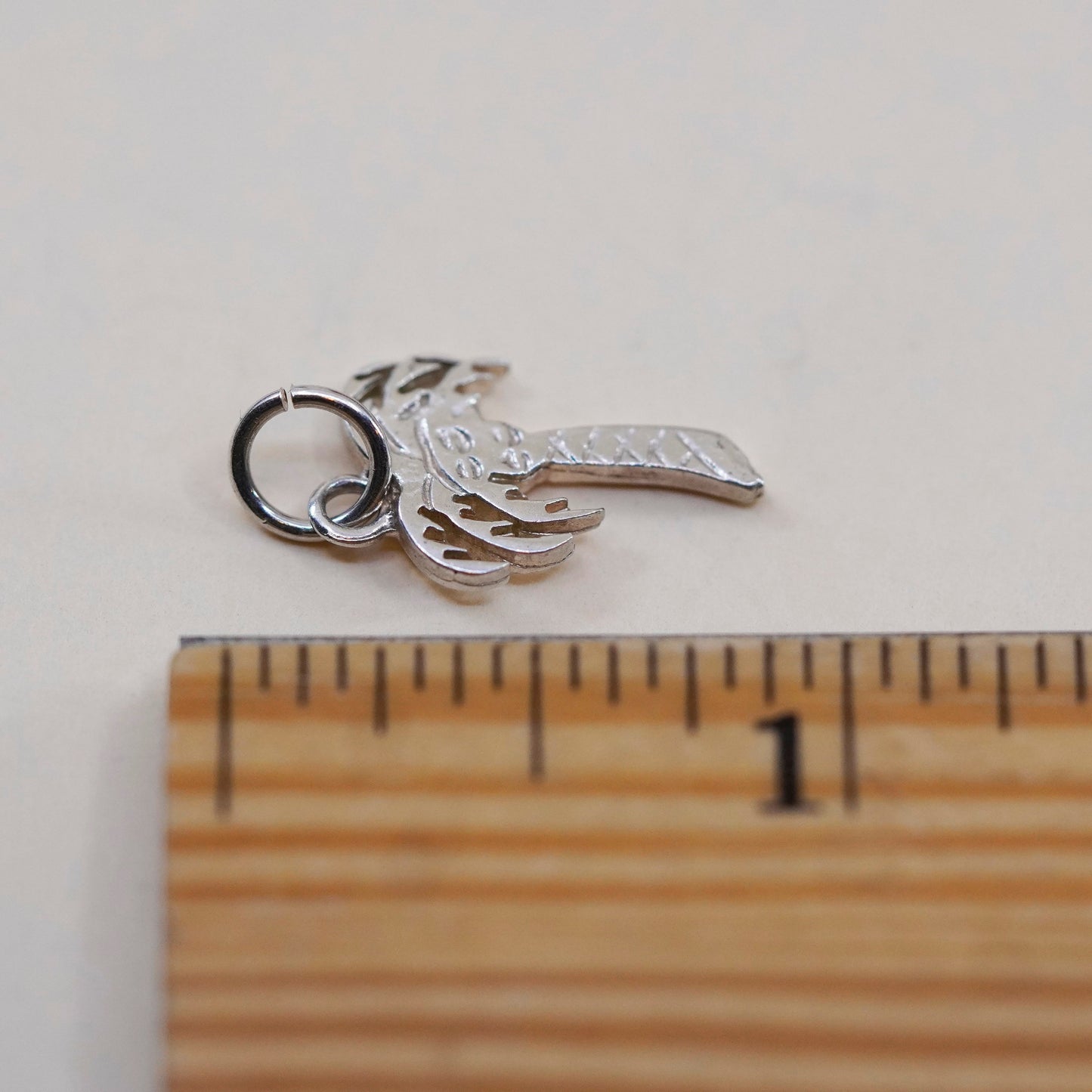 Vintage Sterling silver handmade pendant, 925 palm tree charm