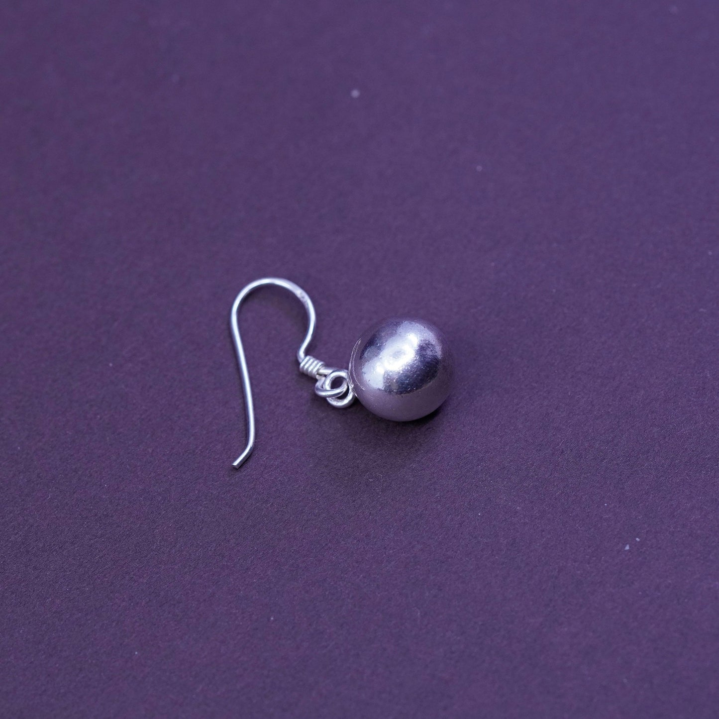 Vintage Sterling silver Handmade earrings, 925 bead dangles