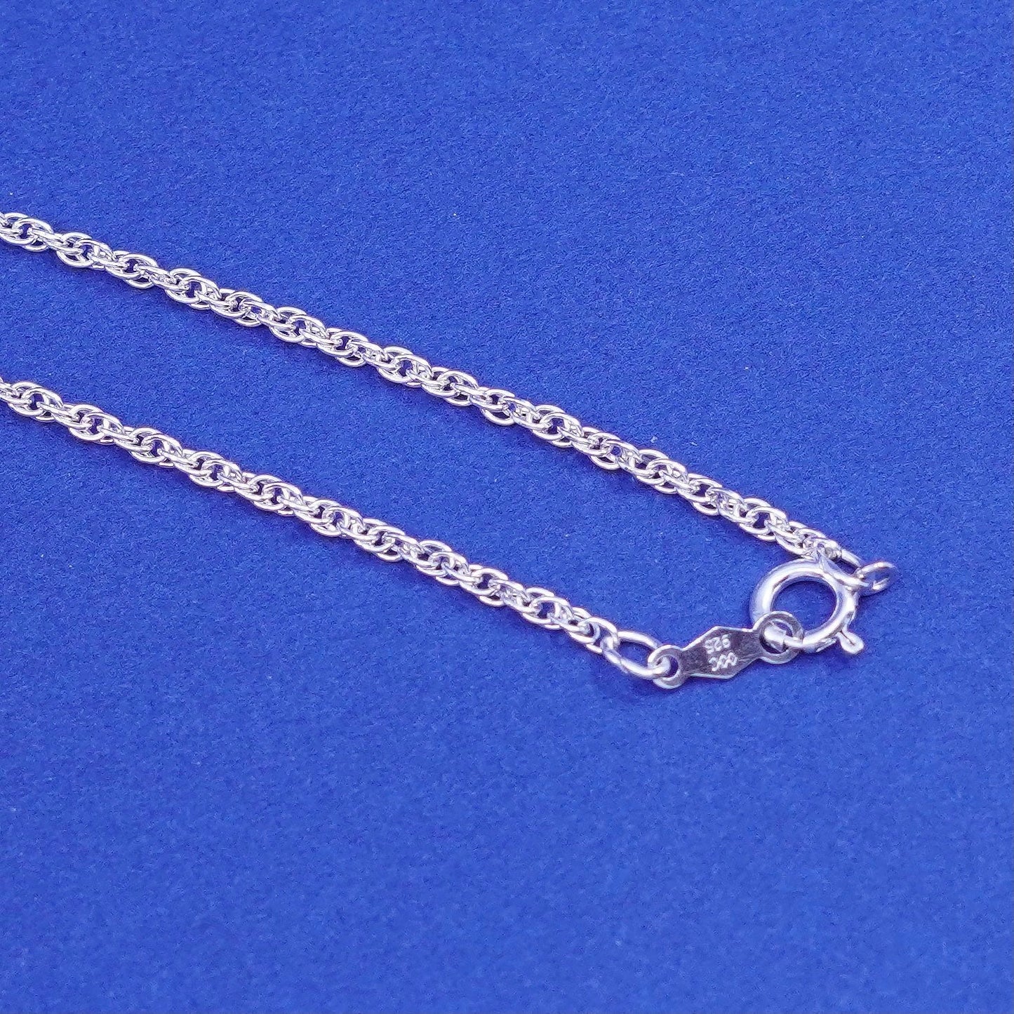 18”, 1.6mm, vintage Sterling silver handmade necklace, 925 circle chain