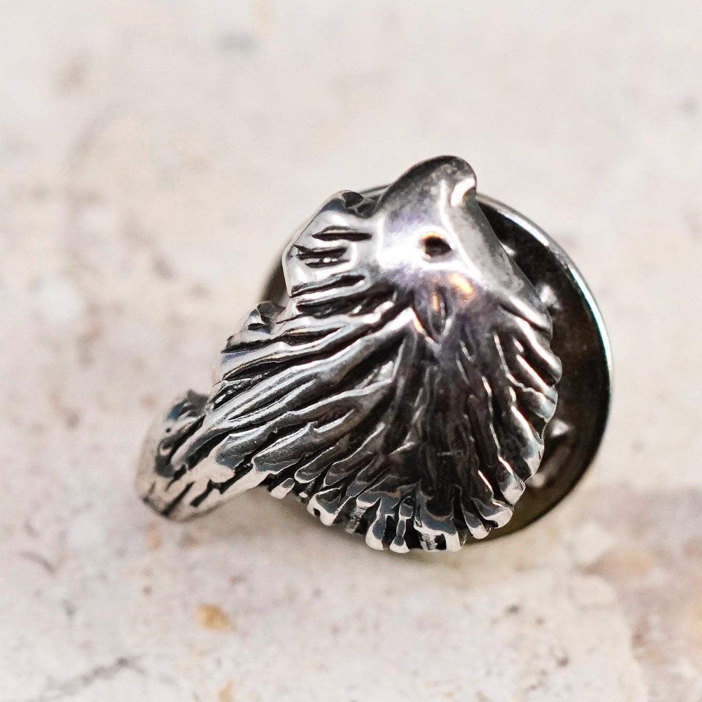 Vintage sterling silver handmade brooch, 925 hedgehog pin