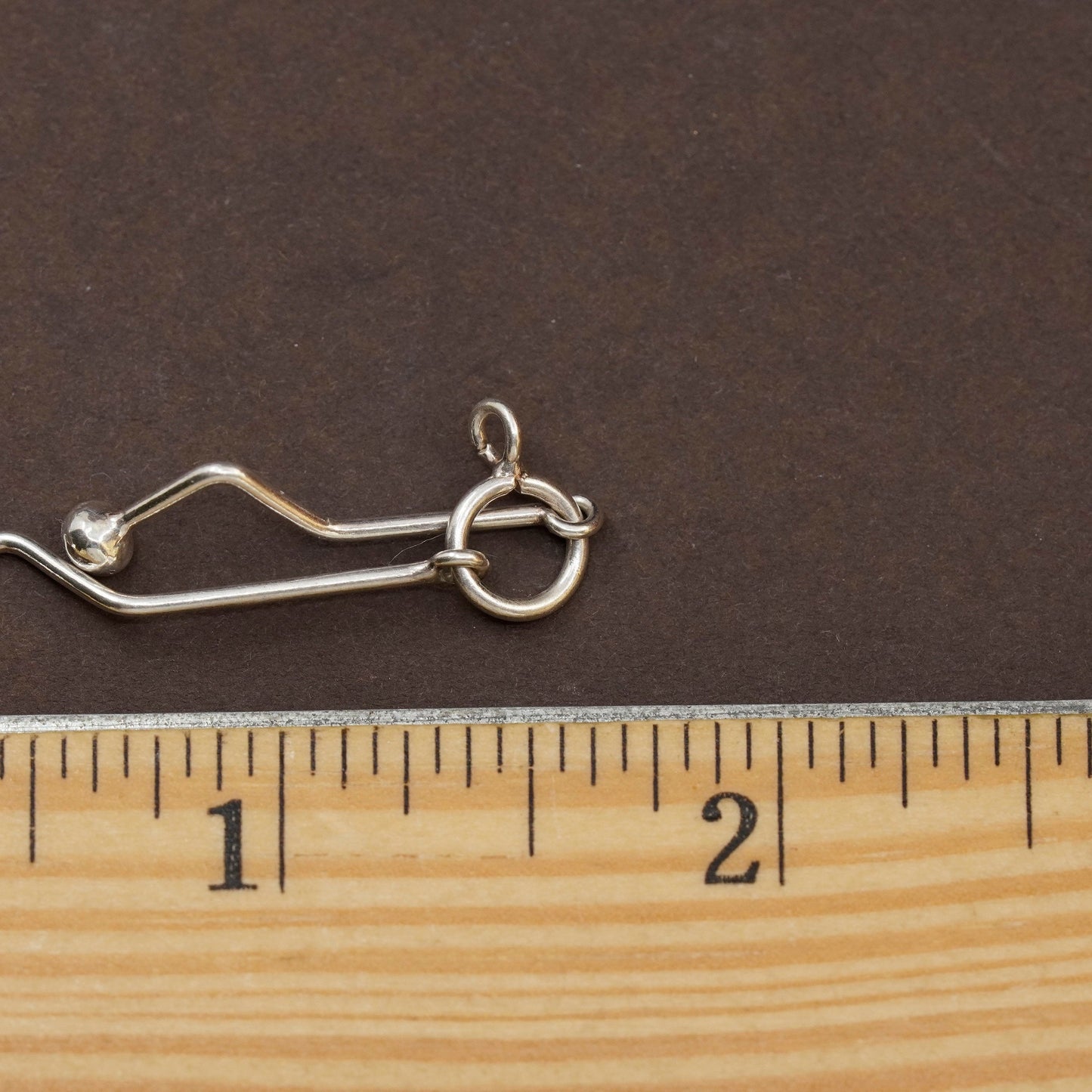 Vintage Sterling silver handmade pendant, 925 beads
