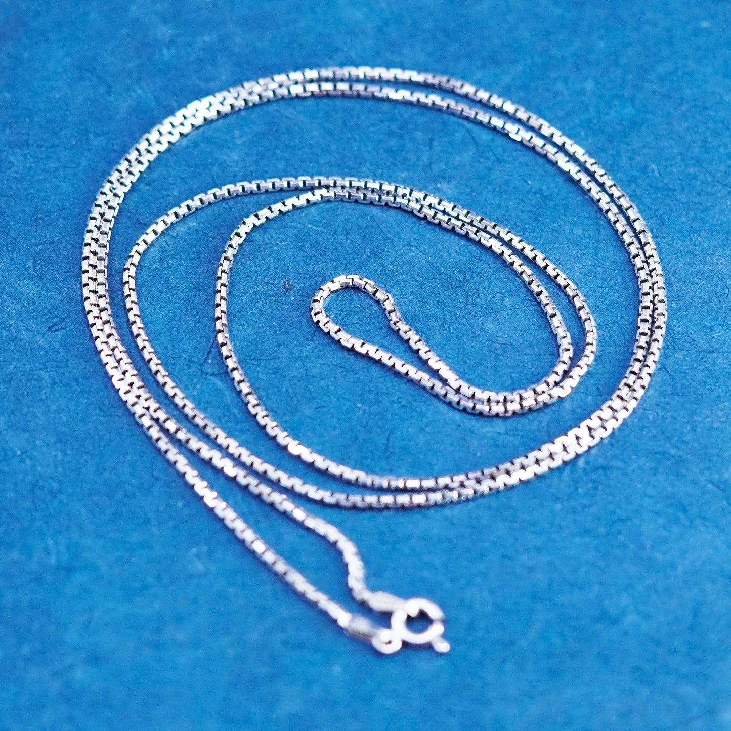 30”, 1.6mm, vintage Sterling silver handmade necklace, 925 box chain